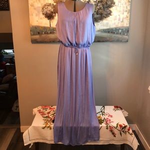 Periwinkle blue light weight resort dress
